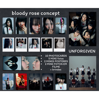 KPOP - LE SSERAFIM kit Unforgiven FANMADE - photocards e poster - Sakura - Kazuha - Chaewon - Eunchae - Yunjin em Oferta na Shopee