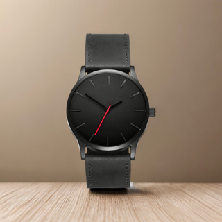 Relógio de quartzo clássico casual e minimalista com mostrador grande ultrafino e minimalista em Oferta na Shopee