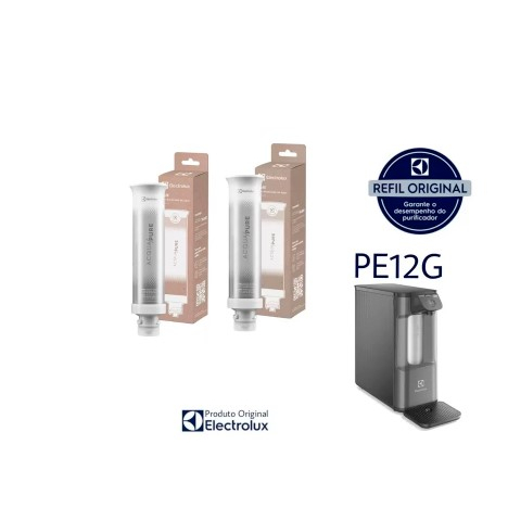 kit 2 Refil Filtro Purificador Electrolux Pure 4x PE12G Acqua Pure - Original