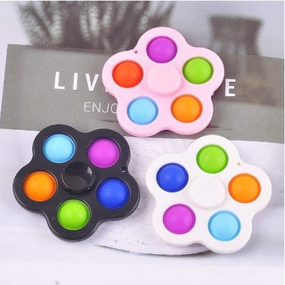 SPINNER ANTI STRESS 6 bolinhas POP IT KIT 2 UNIDADES