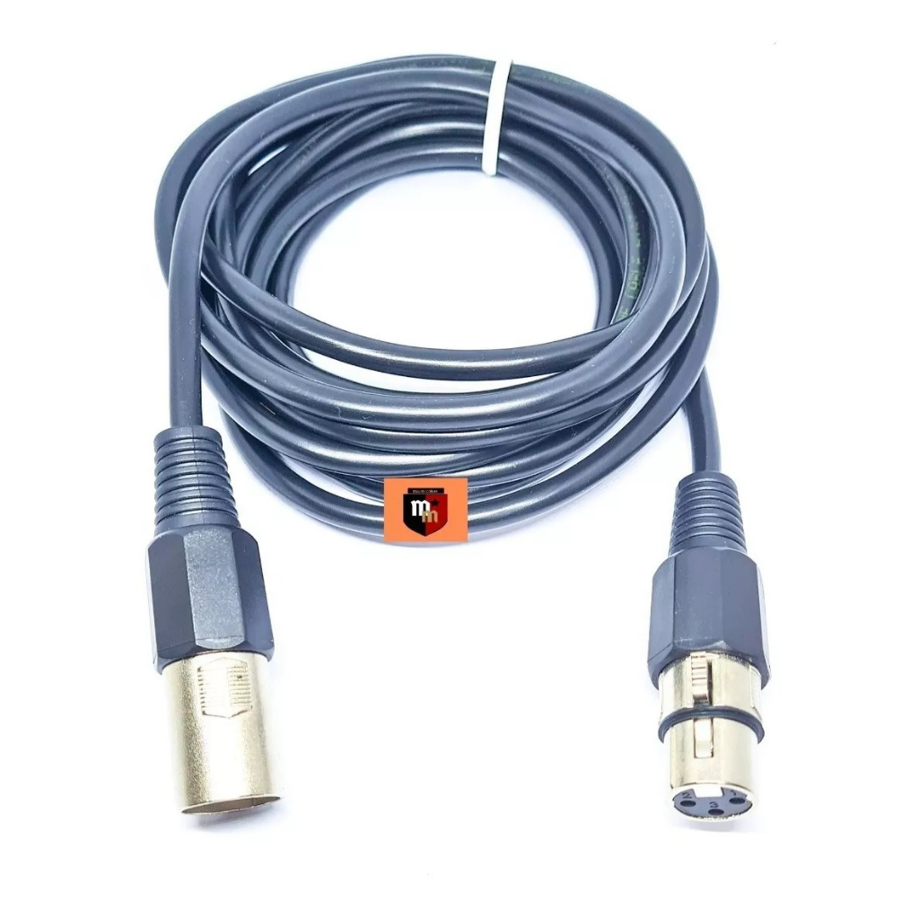 Cabo Microfone Xlr Canon Balanceado Macho X Femea 4 Metros em Oferta na Shopee