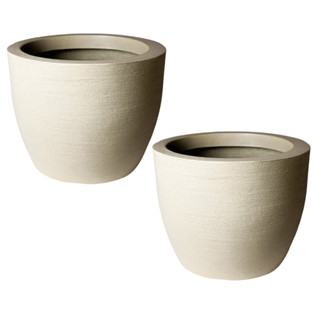 kit jogo 2 de vasos de planta cone decoração casa e jardim modelo grafiato 19x23 volume 6 litros
