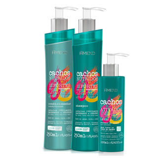 Amend Kit Cachos Sh 250ml + cond 250ml + ativador 190 ml