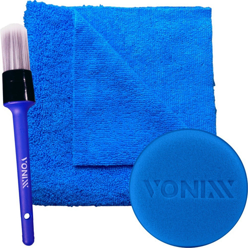 Pano Microfibra 40x60cm + Aplicador e Pincel Interno Vonixx em Oferta na Shopee