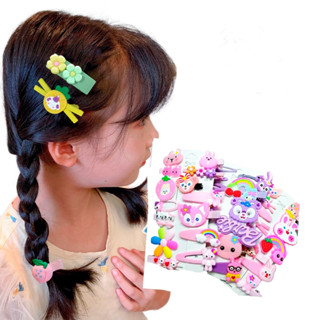 Kit 14 Presilhas variado De Cabelo Bico Pato fofa moda Infantil