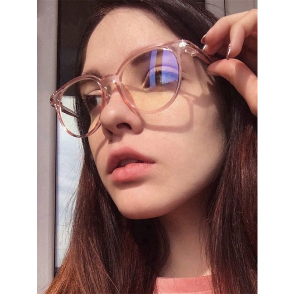 ARMACAO DE OCULOS METAL FEMININO RETRO  LENTE DESCANSO COM PROTECAO LUZ AZUL GRANDE em Oferta na Shopee