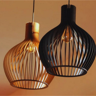 Pendente Luminária De Teto Modelo Rústico De Madeira Com Fiação Completa em Oferta na Shopee