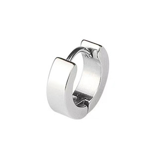 Brinco de Argola prata em aço inox masculino feminino precisar de ter furo não escurece preto