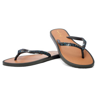 Chinelo Cristal Furtacor Redondo Via Summer Sandália Rasteirinha Casual Dia a Dia Verão 2023