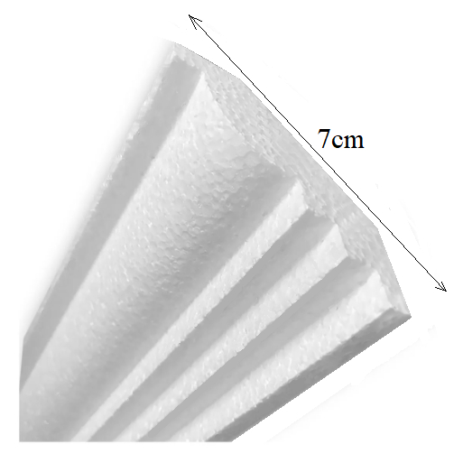 Moldura roda teto sanca isopor kit 15 metros em Oferta na Shopee