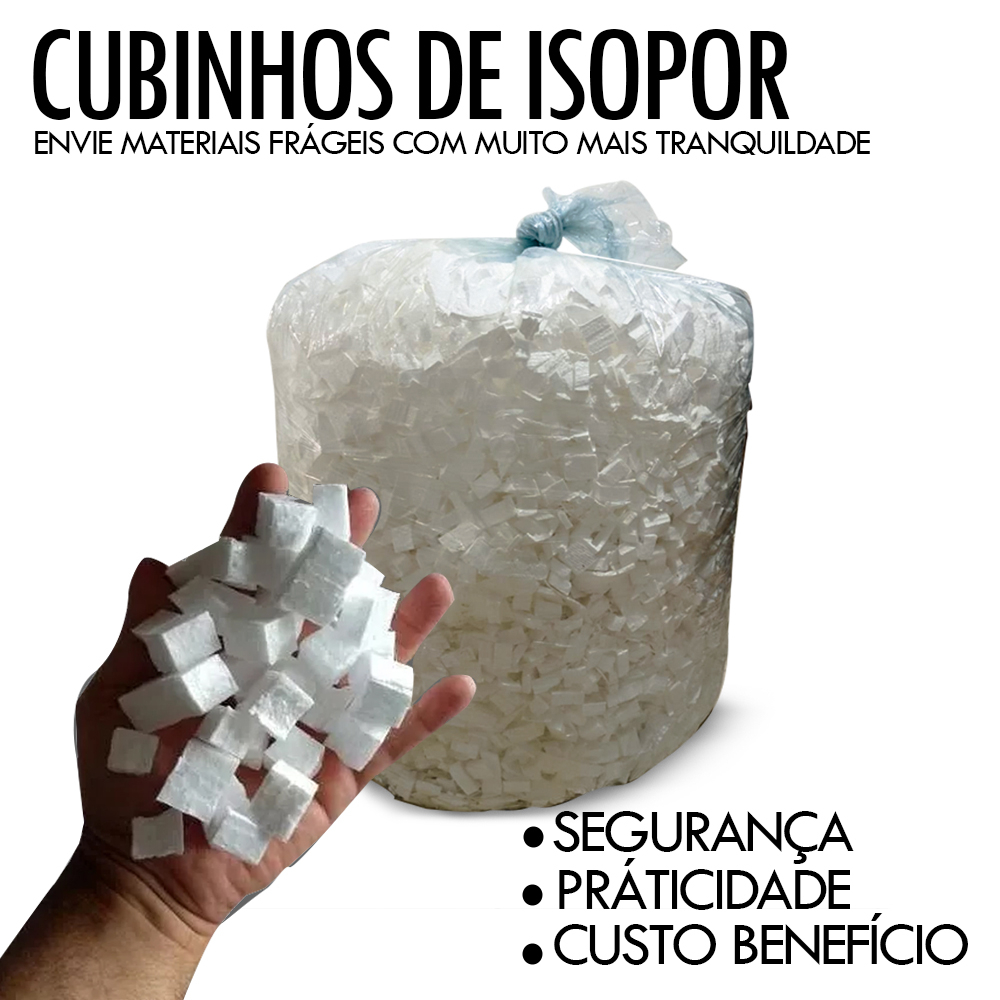 Isopor Cubo Enchimento Caixas Embalagens EPS 200 Litros em Oferta na Shopee