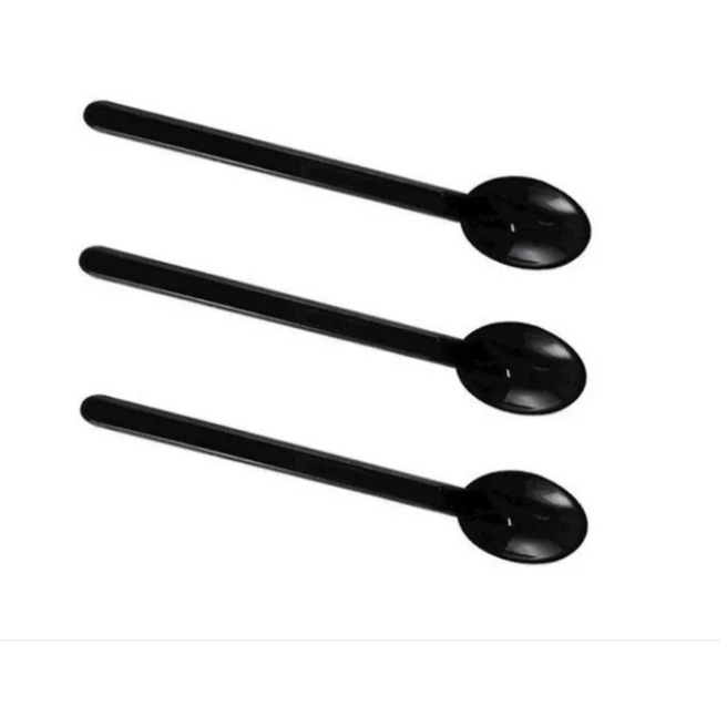 Colher Piccolo Para Doces E Café - 100 Unidades Preta em Oferta na Shopee