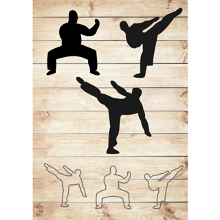 Cortador kit silhuetas lutador jiu jitsu em Oferta na Shopee