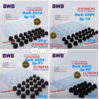 KIT FORMA BWB SP AUTO RENDIMENTO TRUFAS 20,25,40 e 50G SEMIPROFISSIONAL  28% OFF em Oferta na Shopee