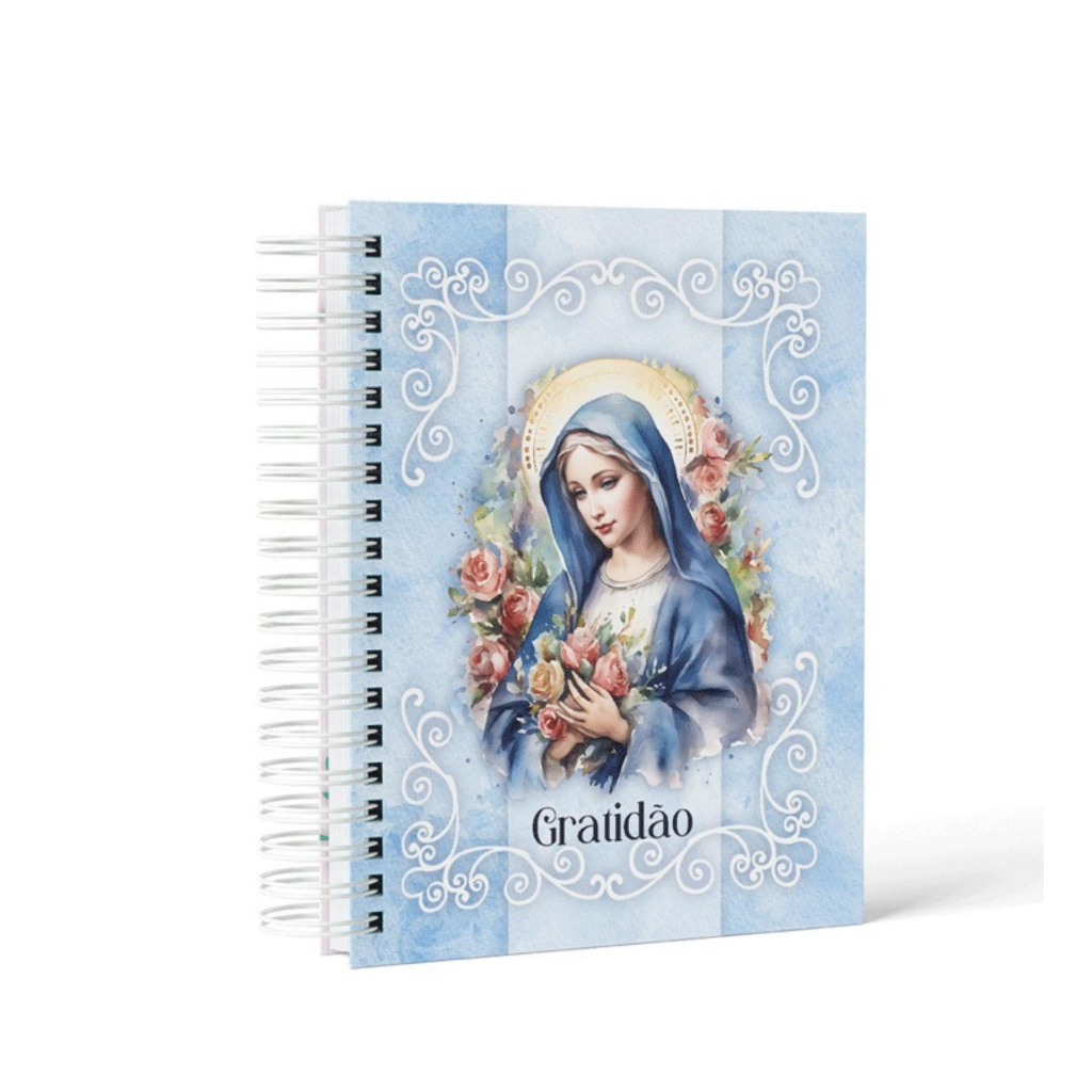Cadernos católicos A5 - SANTA MARIA, SAGRADA FAMILIA, SANTO ANTONIO em Oferta na Shopee