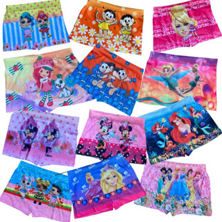 Kit 10 shortinho infantil feminino box calcinhas estampadas personagens