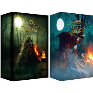 Kit 2 Tarot Mistérios - Bruxas e Cigano Lenormand 36 Cartas Plastificadas Manual Oráculo Tarô em Oferta na Shopee
