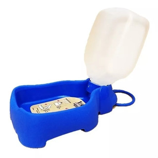 Bebedouro Portátil Plástico - 320 ml - Rosa ou Azul - Unidade - SR653 Sanremo Pet