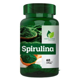 Spirulina 120 Capsulas 500MG (Fonte Verde). em Oferta na Shopee