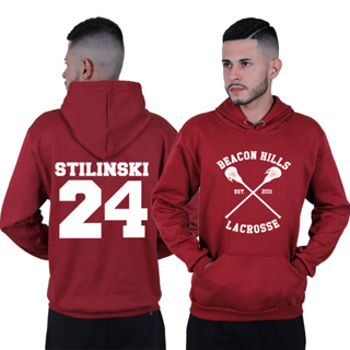 Moletom Canguru Unissex Série Teen Wolf Jogador Stiles Stilinski 24 em Oferta na Shopee