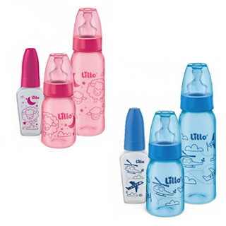 Kit completo Evolução Divertida Lillo 50 120 E 240ml Antivazameto Bicos Em Silicone Resistente Facil Limpeza