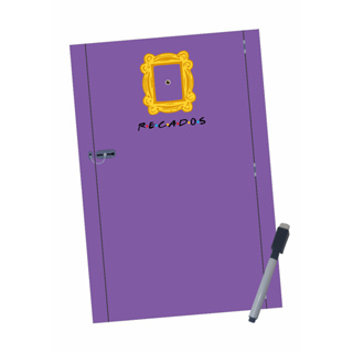 Planner para geladeira Magnético Porta Friends C/ Caneta Ímã E Apagador Porta recados em Oferta na Shopee