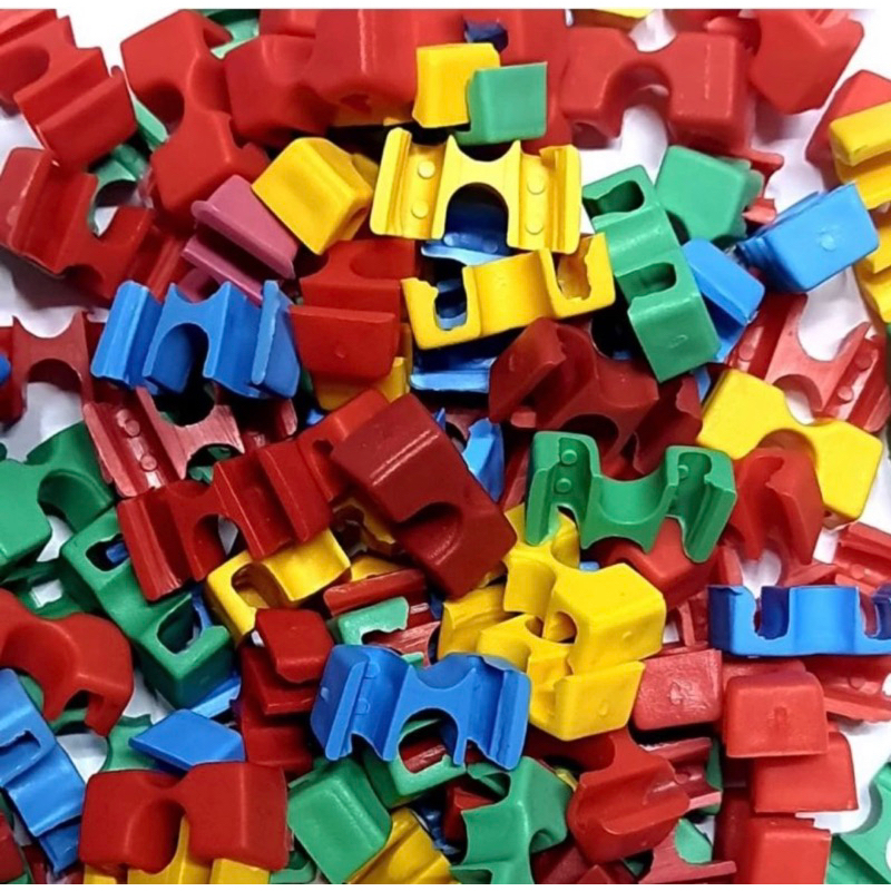 kit 100 adaptador suporte Clip Hashi colorido.