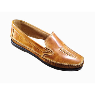 Mocassim Sapatilha Masculina Couro S. Borracha Costurada.