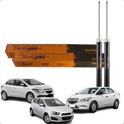 Par Amortecedor Traseiro Cofap Chevrolet Prisma Onix Sonic 1.0 1.4 em Oferta na Shopee