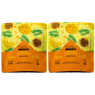 Kit C/ 2 Preparo Frutas Tropicais Easy Drinks Sache 100g