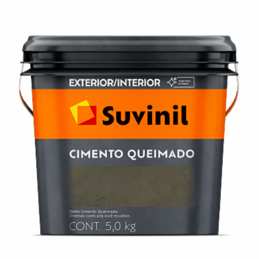 Cimento Queimado Para Paredes 5 Kg Suvinil em Oferta na Shopee
