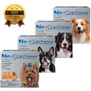 Kit 4 Comprimidos Nex- -Gard Anti Pulgas / Sarnas / Carrapatos P/ Cães KG