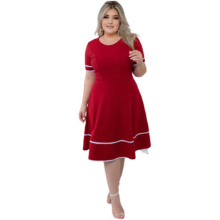 Vestido Evangélico Midi Godê Rodado Lançamento Moda Feminina