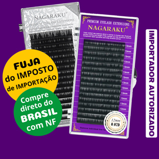 Cílios Nagaraku Fio a Fio ou Volume Russo Caixa Roxa Extensão De Cílios - 0.05 0.07 0.15 C e D em Oferta na Shopee