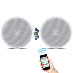 Amplificador Bluetooth Som Ambiente + 2 Caixas Teto Embutir