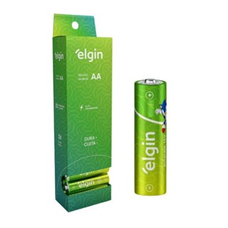 Kit 24 Pilha Pequena AA Alcalina 1,5v Lr6 Elgin em Oferta na Shopee
