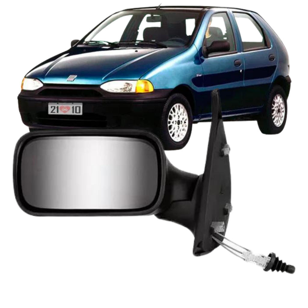 Retrovisor Esquerdo Palio e Siena 4 Portas 1996 1997 1998 1999 2000 Com Controle