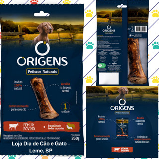 Mordedor Natural - Origens Premium Especial Petiscos Naturais Fêmur Bovino (1un. 260g)