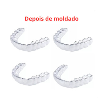 2 Pares (4 unidades) Moldeira Molde Clareamento Dental Clareador