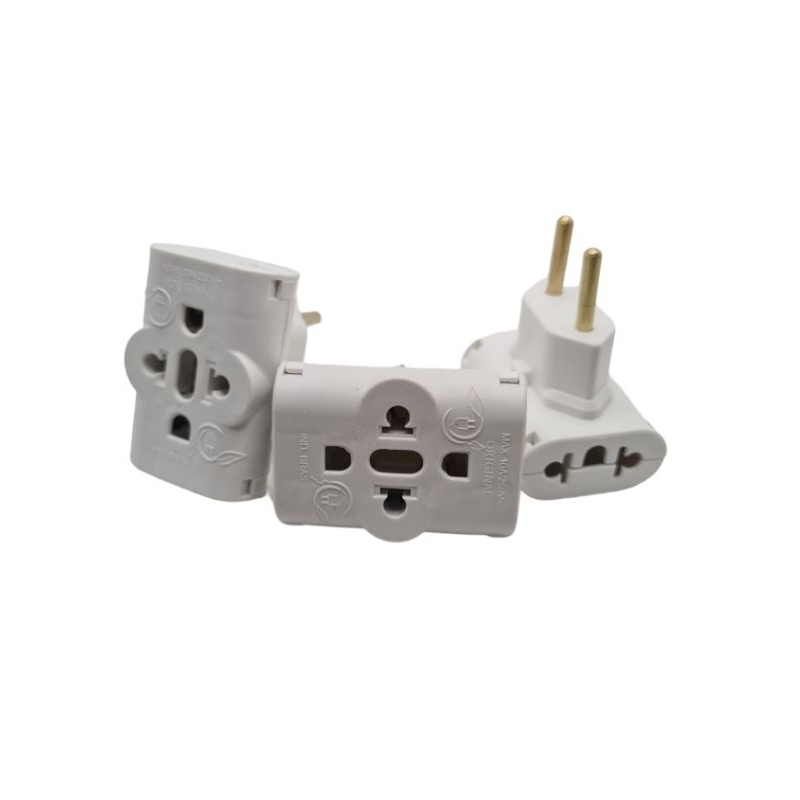 Kit Adaptador De Tomada Plug T Invertido Benjamin Comum 3 Entradas