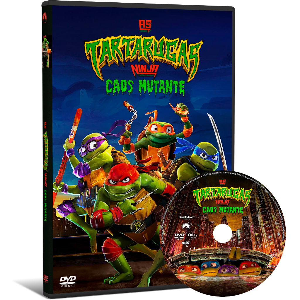 DVD As Tartarugas Ninjas: Caos Mutante (2023)