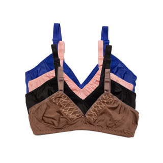 Kit 5 Sutiãs Reforçados Microfibra Com Detalhe Em Renda em Oferta na Shopee