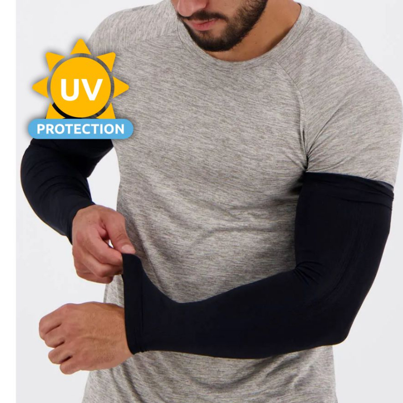 Par de manguito térmico Mangote proteção solar UV Fps 50+ segunda pele esportes