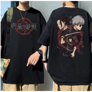 Camiseta Streetwear casual, Anime jujutsu kaisen, fushiguro, toji, satoru, gojo, geto, suguru Novo!