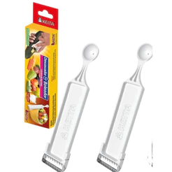 Kit 2 Descascador e Boleador de Legumes e Frutas Aço Inox Keita / MP