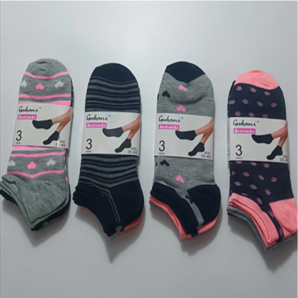 Kit 12 Par de meias femininas varias cores