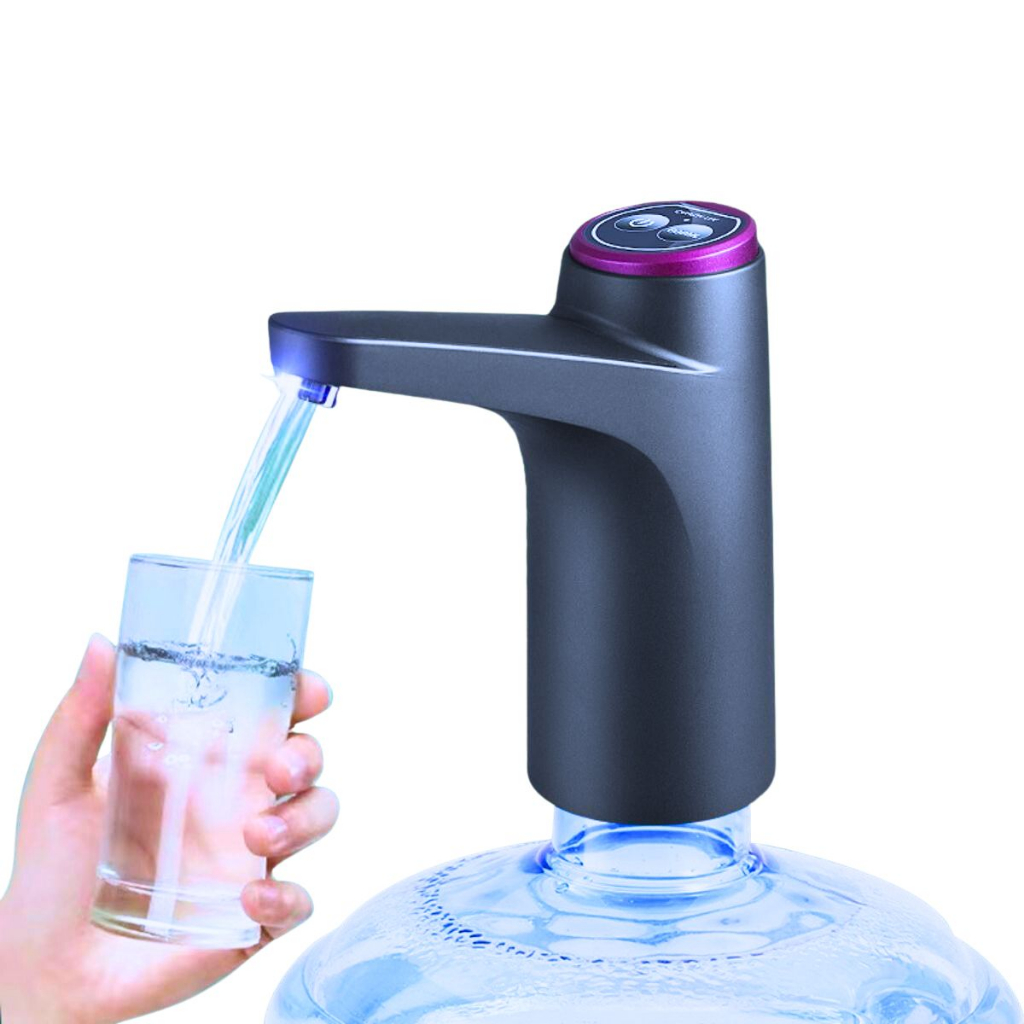 Dispenser Bomba Elétrica Galão Água Automático Luxuosa Recarregável Usb