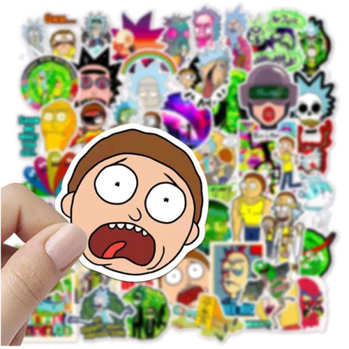 24 pcs Rick And Morty 6CM Stickers/figurinhas Adesivo Anime Mangá Scrapbooking/Material de Papelaria/BUJO/sticker