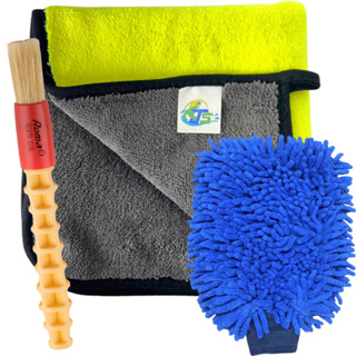 Pano Toalha para Remover Cera + Luva Microfibra + Pincel Roma em Oferta na Shopee