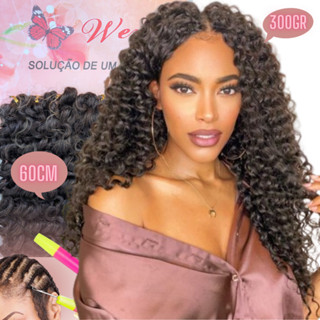 Cabelo Orgânico Fio a Fio Crochet Braid Weng Cacho 3c Com Agulha